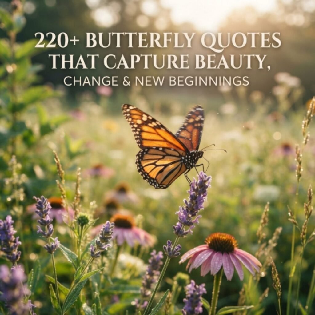 220+ Butterfly Quotes That Capture Beauty, Change & New Beginnings