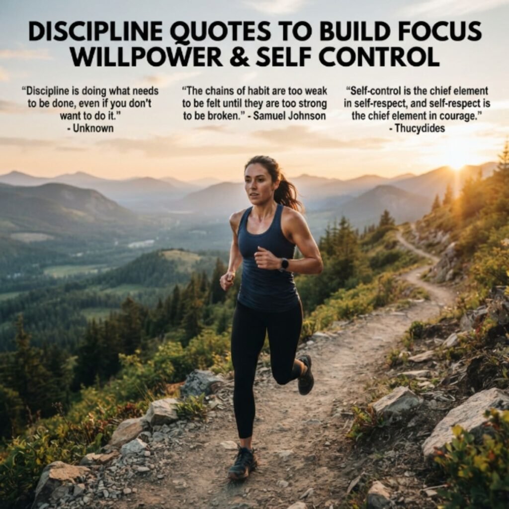 Discipline Quotes To Build Focus Willpower & Self Control 