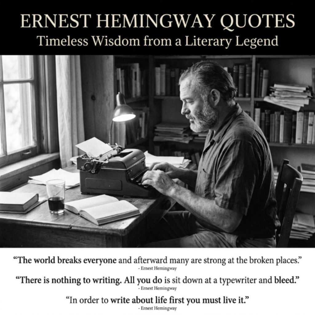Ernest Hemingway Quotes : Timeless Wisdom From A Literary Legend 