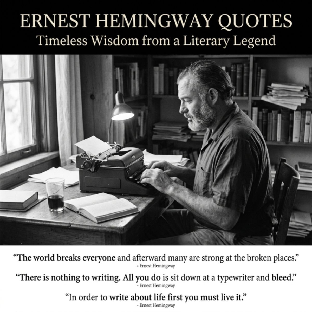 Ernest Hemingway Quotes : Timeless Wisdom From A Literary Legend