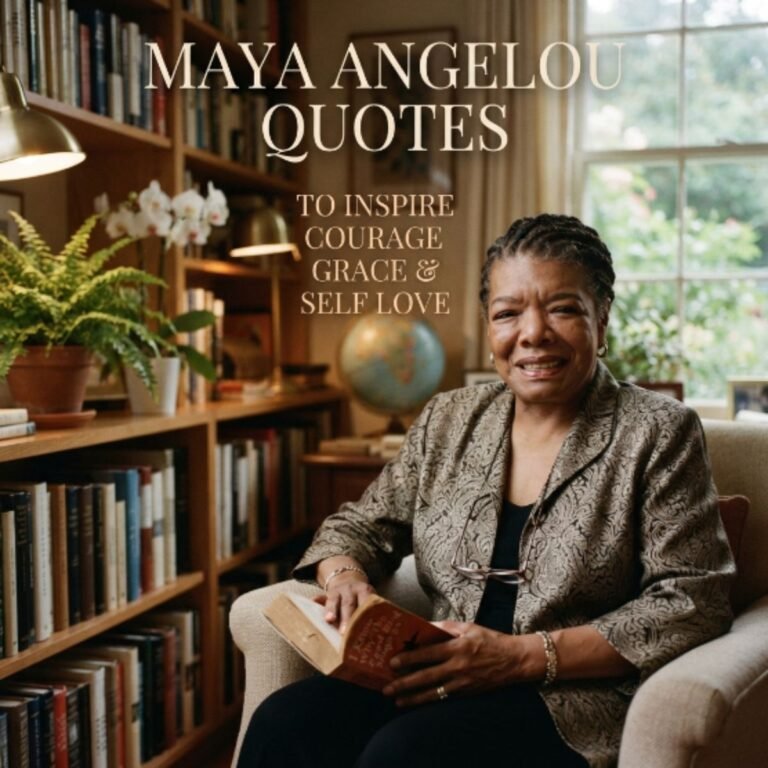 Maya Angelou Quotes To Inspire Courage Grace & Self Love