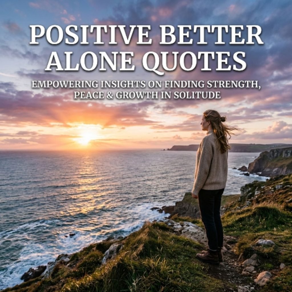 Positive Better Alone Quotes