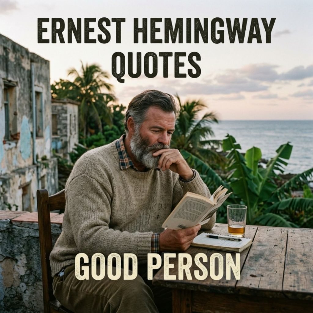 ernest hemingway quotes good person