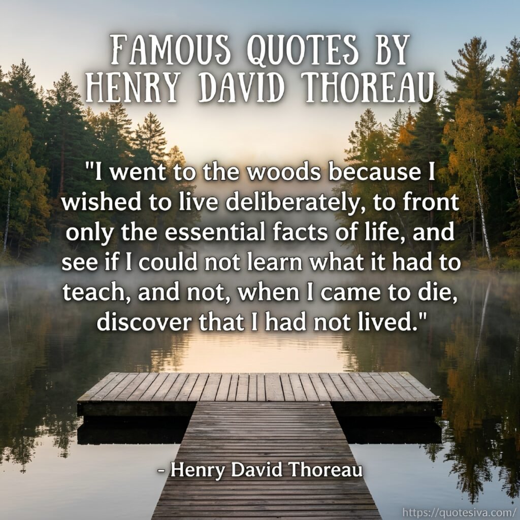 famous quotes by henry david thoreau
