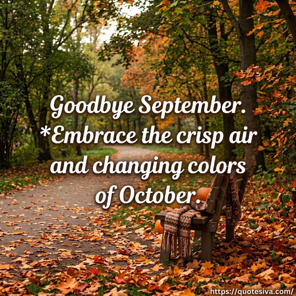 goodbye september quotes
