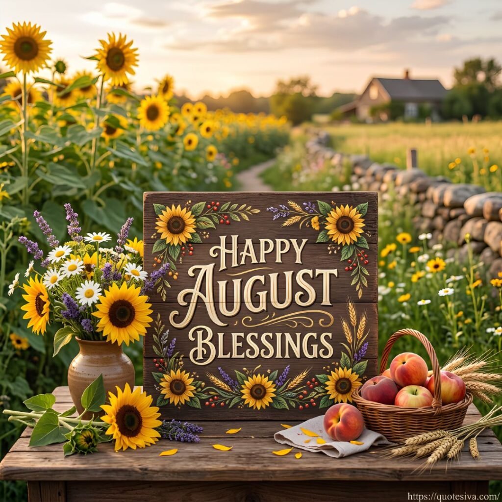happy august blessings
