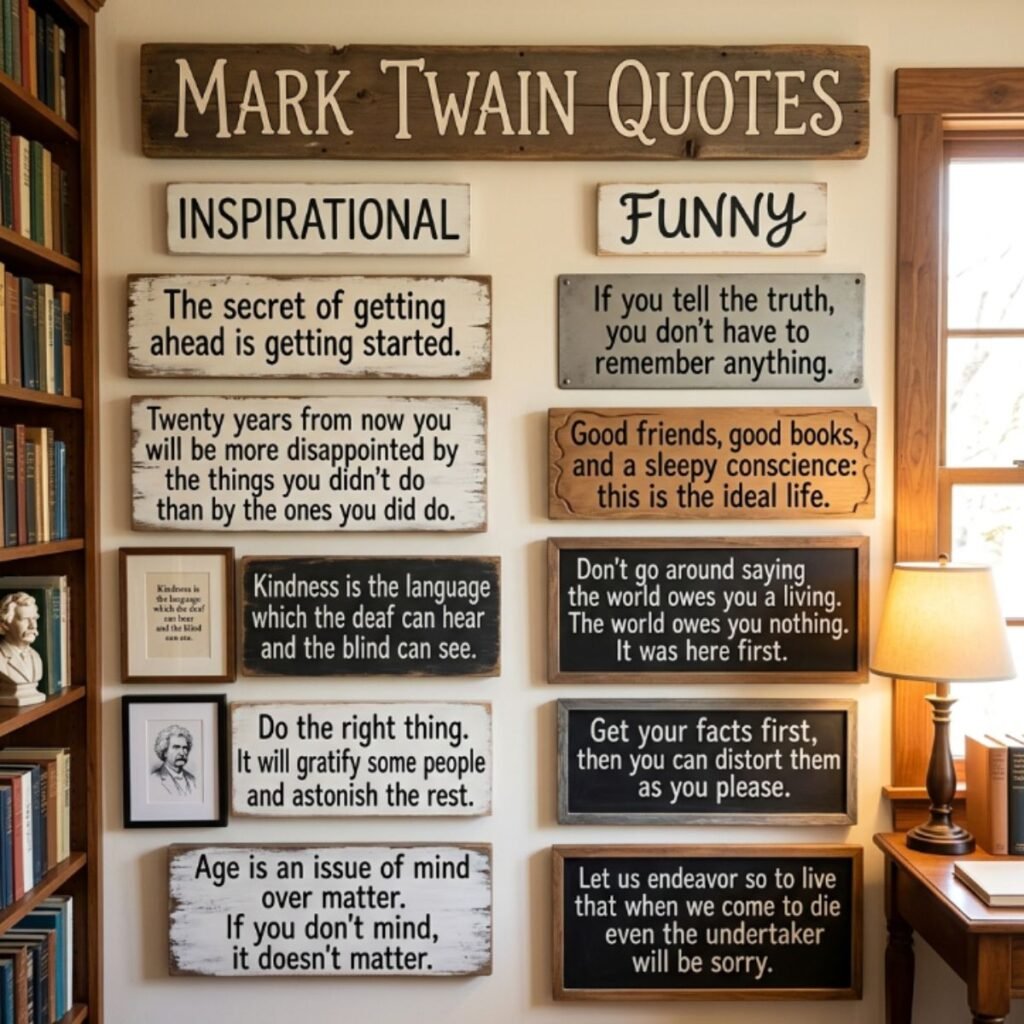 inspirational mark twain quotes funny