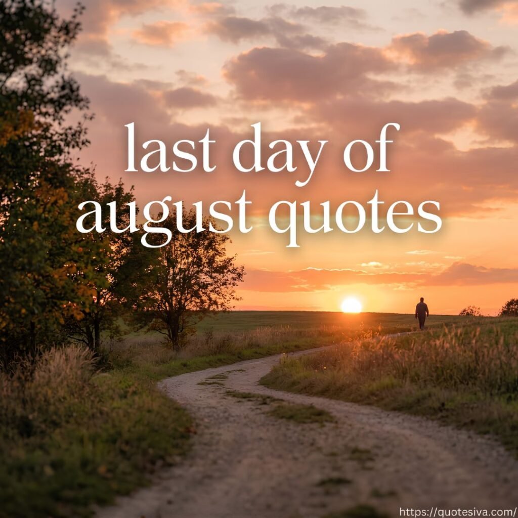 last day of august quotes