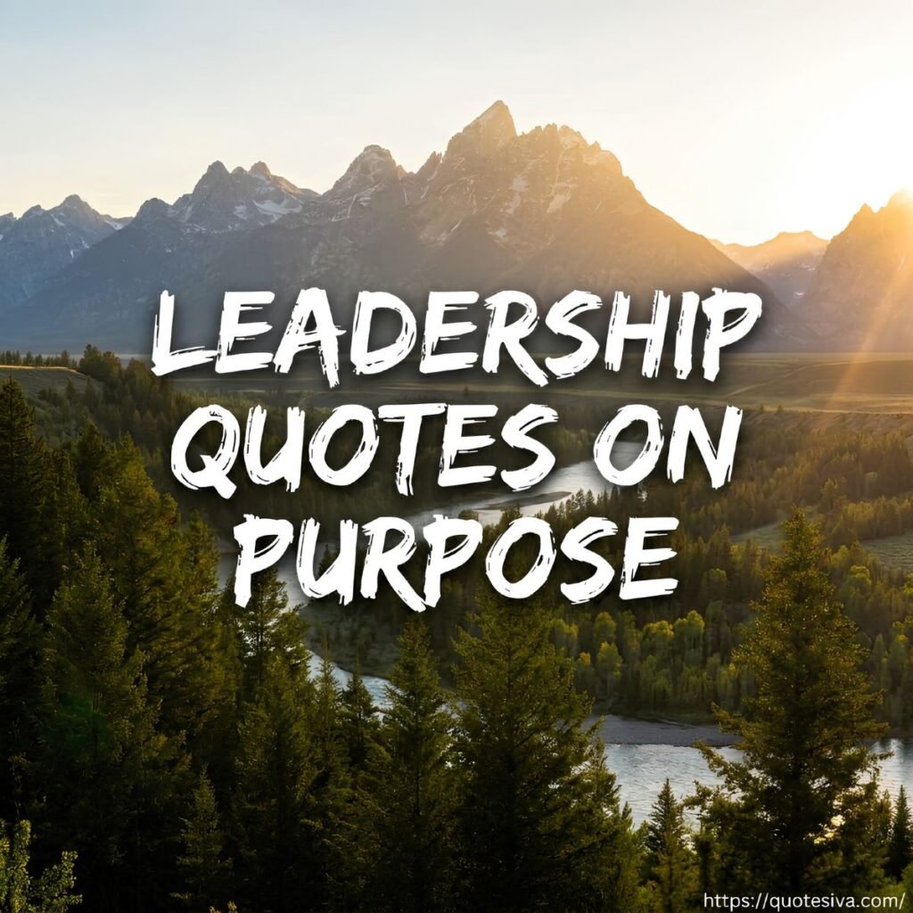 leadership quotes on purpose