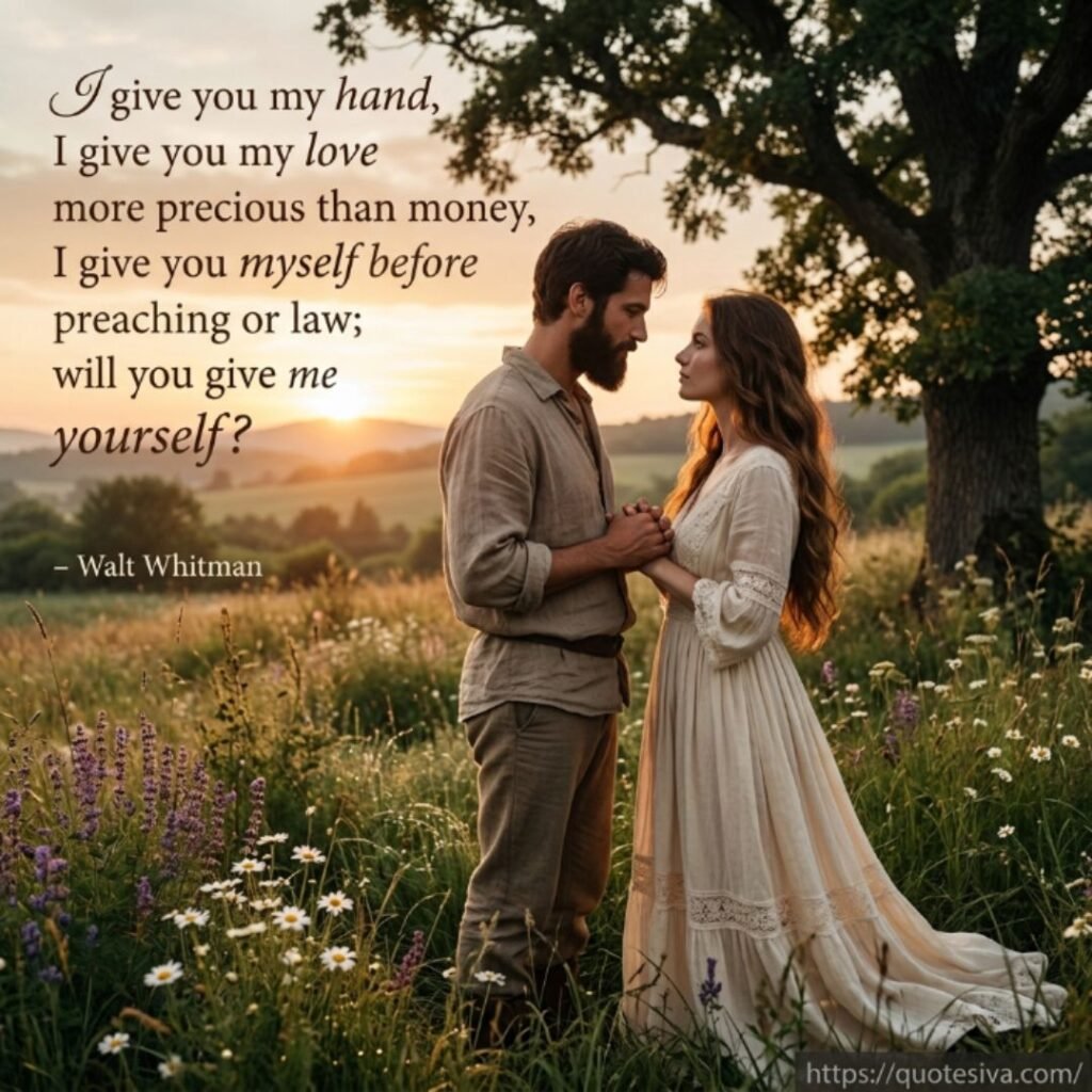 love romance walt whitman quotes 