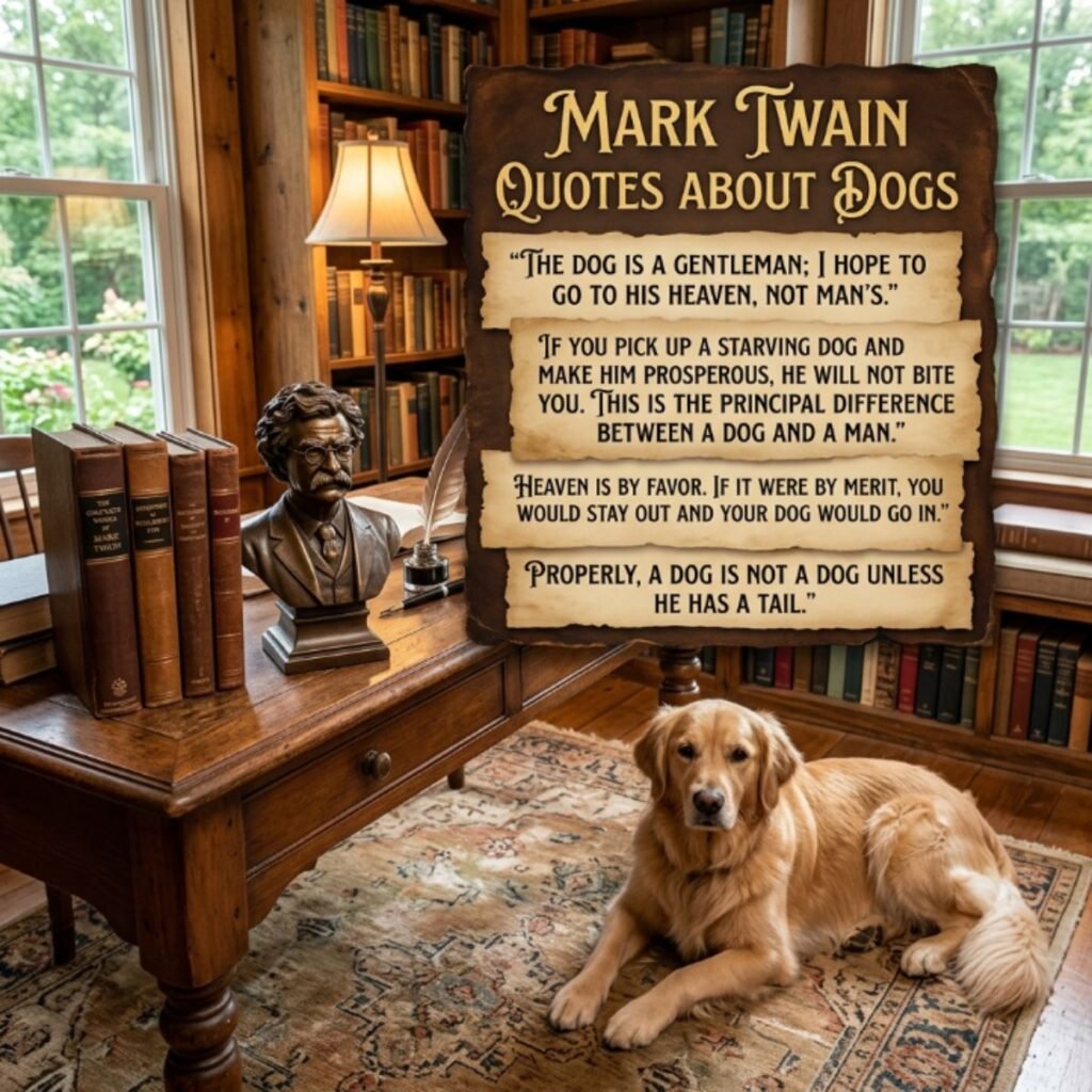 mark twain quotes about dogs