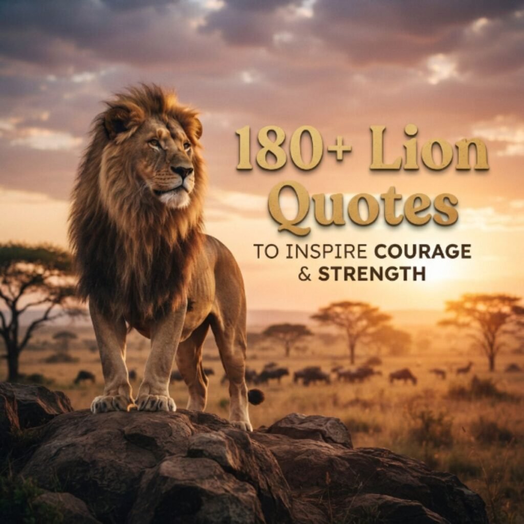 180+ Lion Quotes To Inspire Courage & Strength