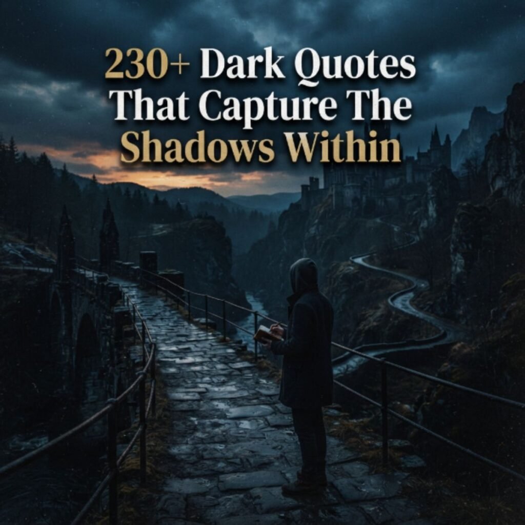 230+ Dark Quotes That Capture The Shadows Within