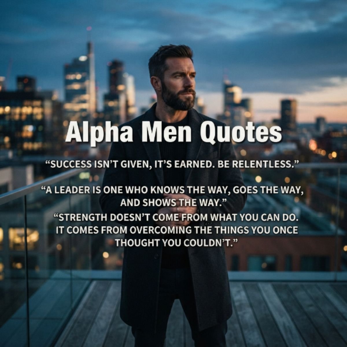 Alpha Men Quotes