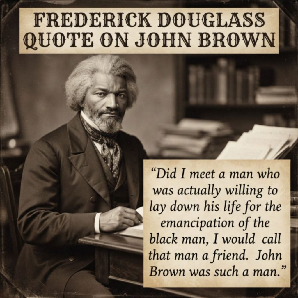 Frederick Douglass Quote On John Brown