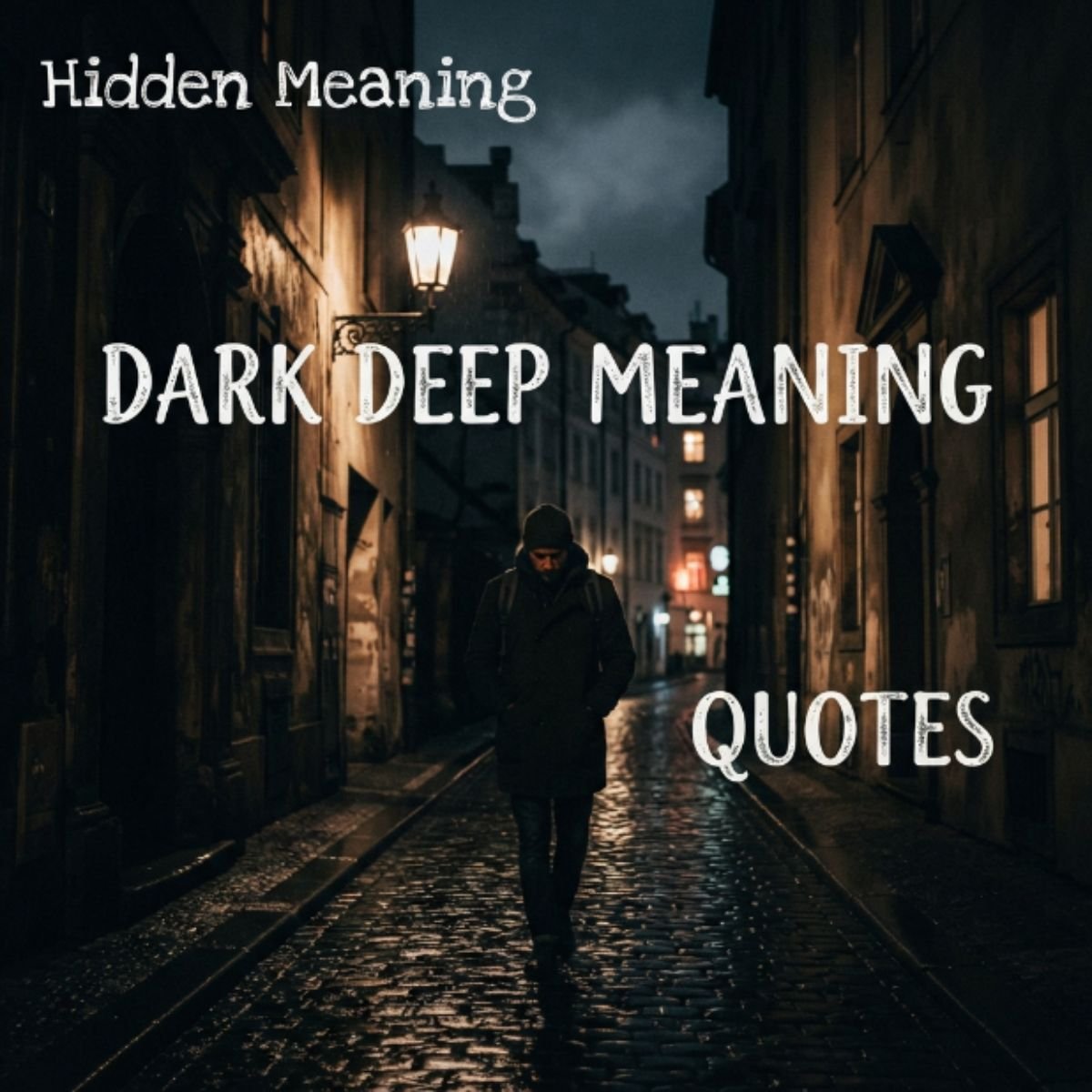 Hidden Meaning Dark Deep Meaning Quotes
