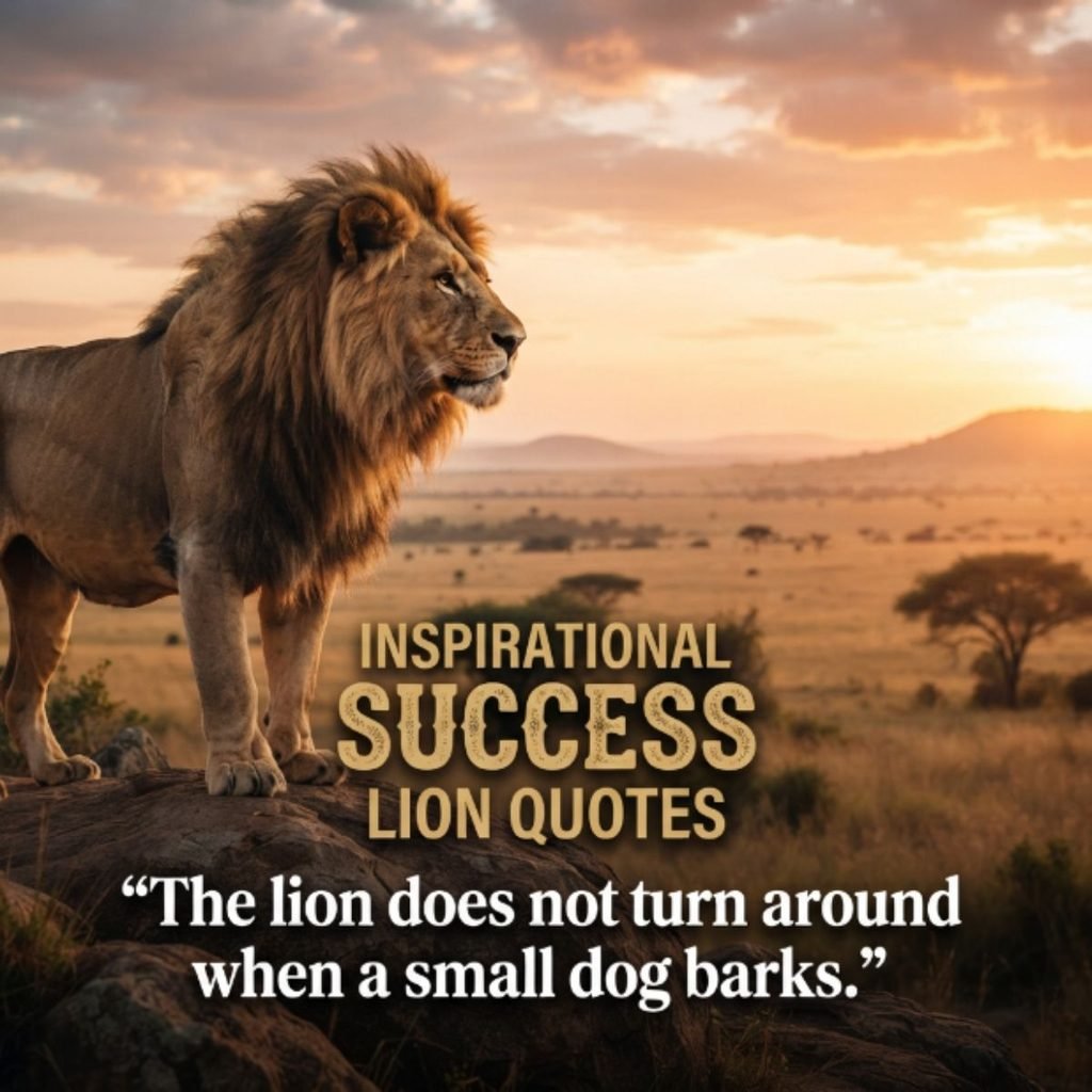 Inspirational Success Lion Quotes