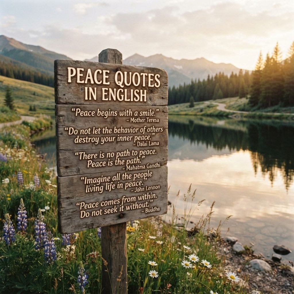Peace Quotes in English