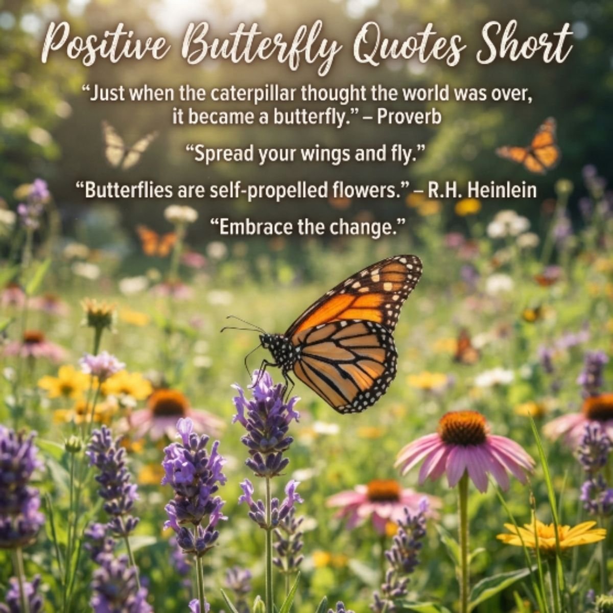 Positive Butterfly Quotes Short