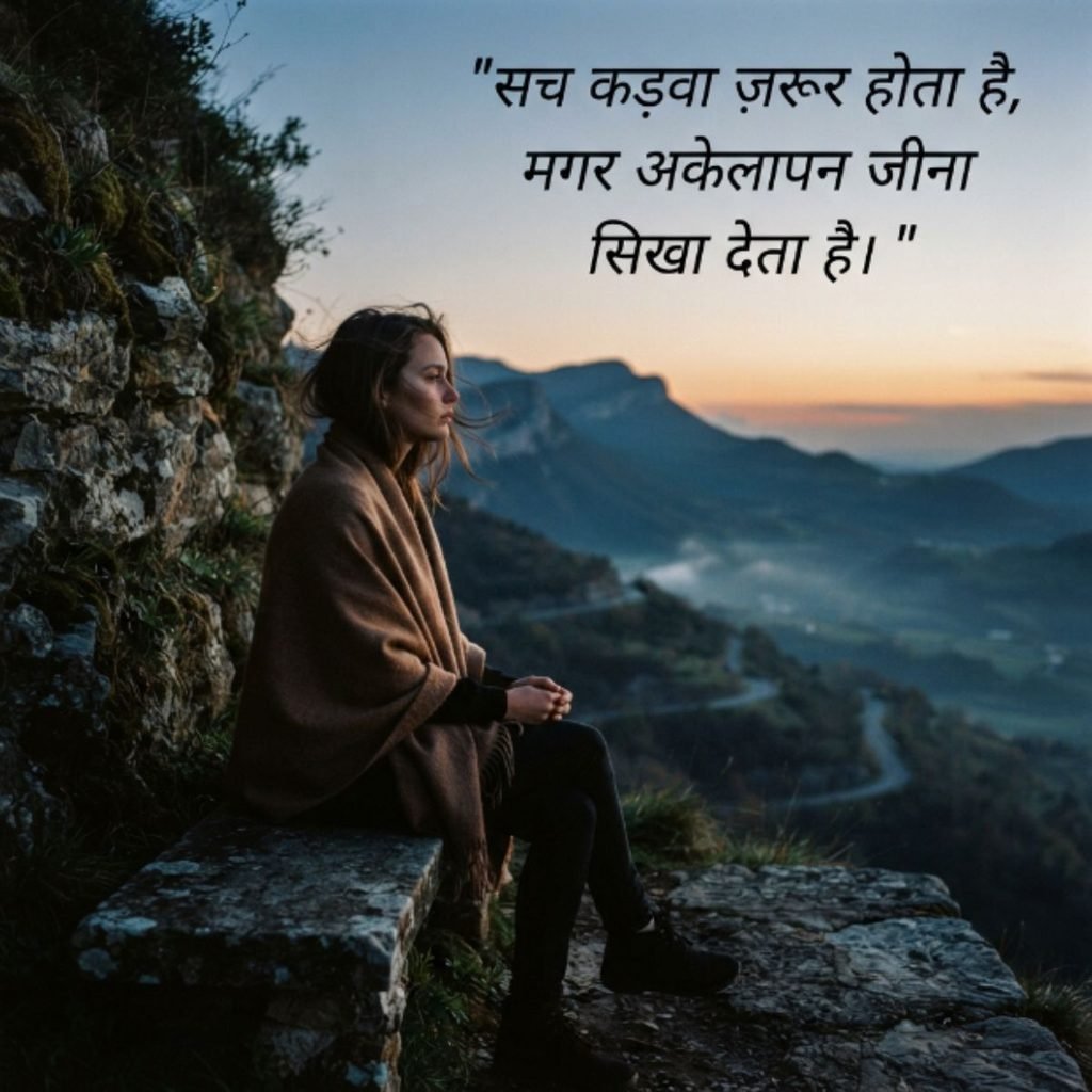 truth zindagi alone quotes hindi
