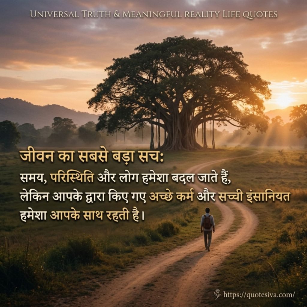 universal truth meaningful reality life quotes in hindi