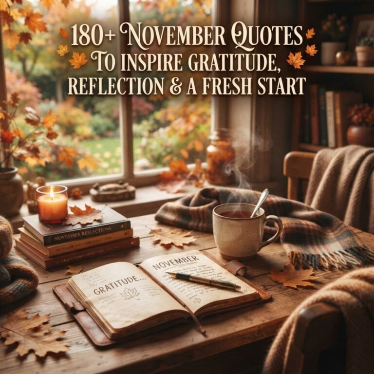 180+ November Quotes To Inspire Gratitude, Reflection & A Fresh Start