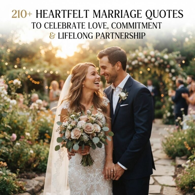 210+Heartfelt Marriage Quotes To Celebrate Love, Commitment & Lifelong Partnership