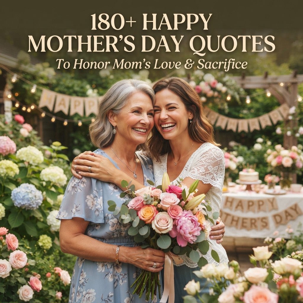 180+ Happy Mother's Day Quotes To Honor Mom's Love & Sacrifice