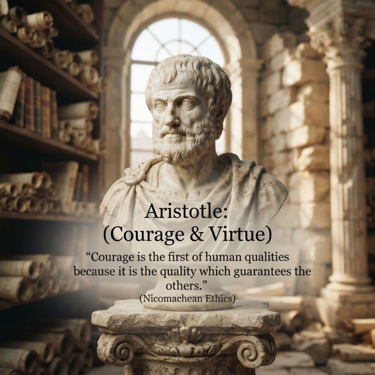 Quote Aristotle (Courage & Virtue)
