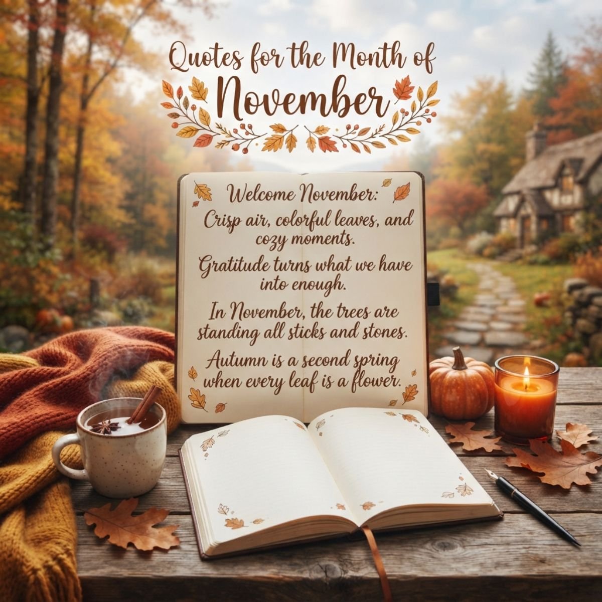 Quotes for the Month of November