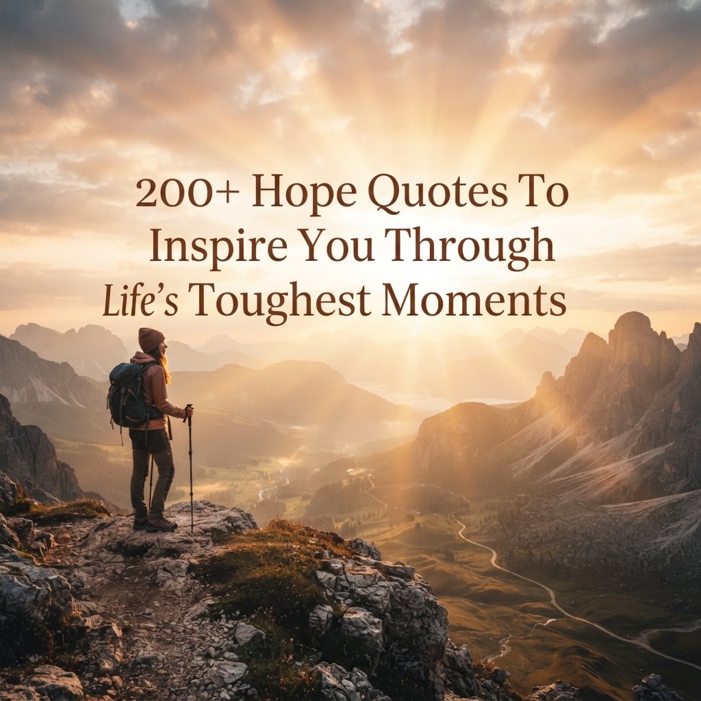 200+ Hope Quotes To Inspire You Through Life’s Toughest Moments